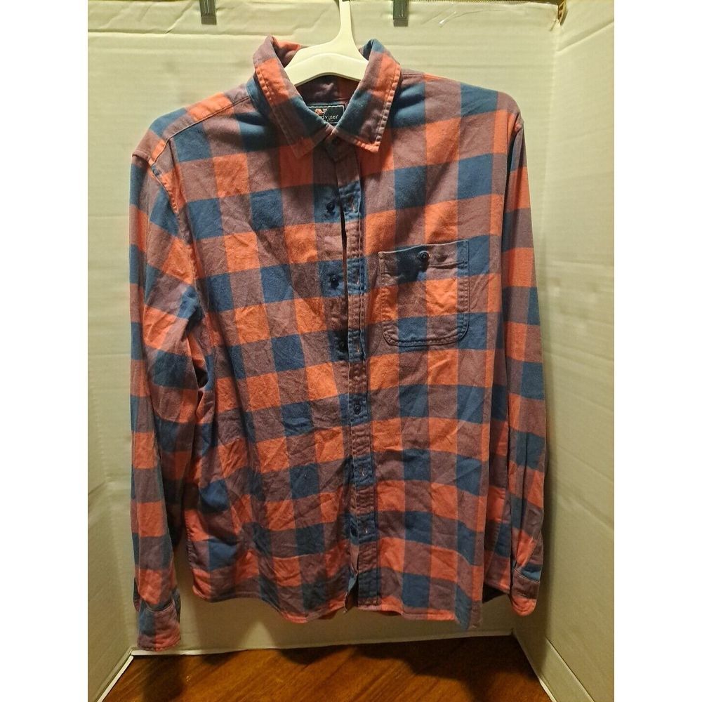 Vineyard Vines Red plaid Slim Longshore button down shirt Size Large